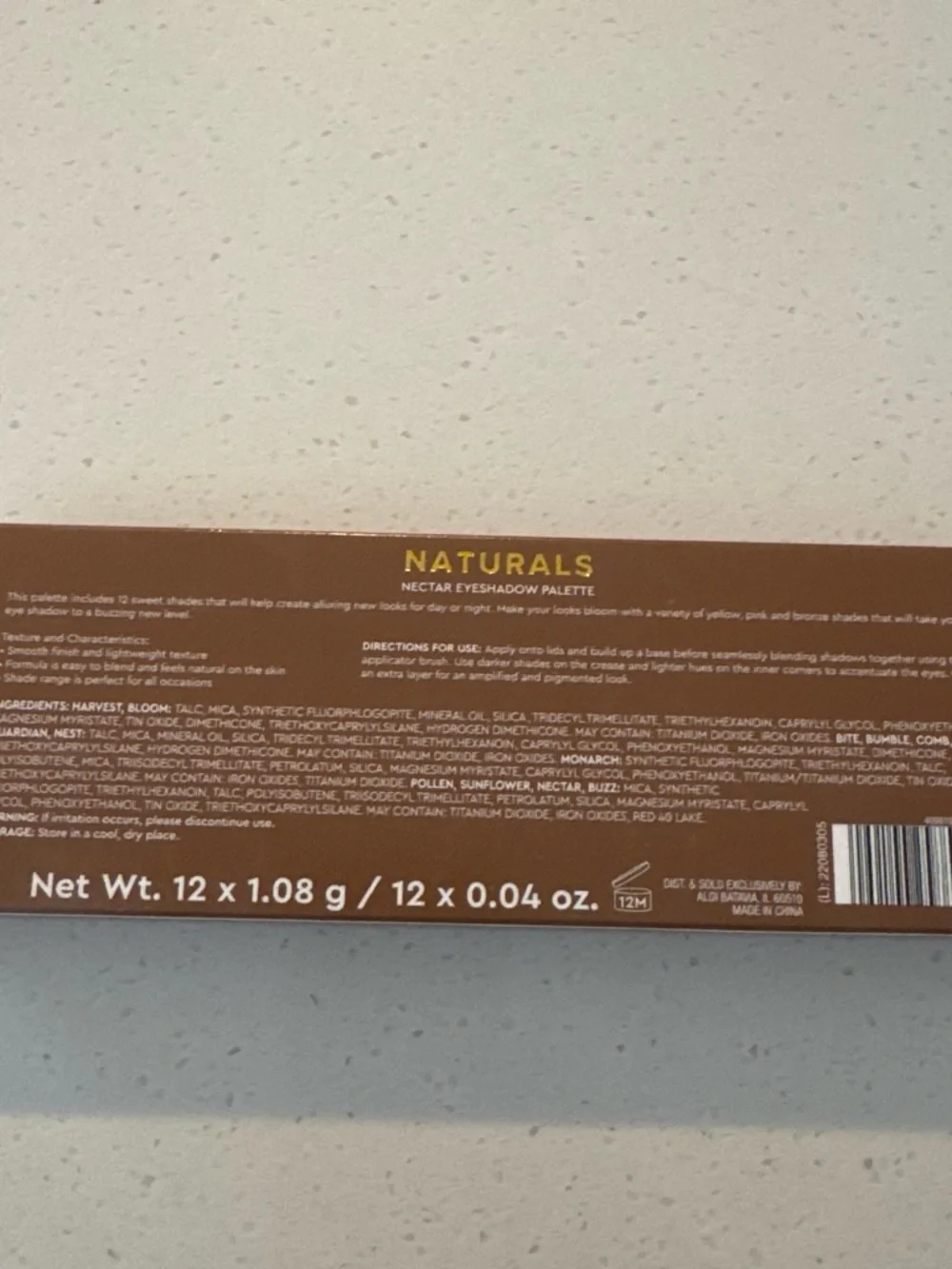 LACE NATURALS Eyeshadow Palette — Warm Neutral Browns & Golds
